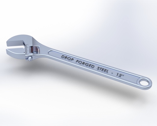 Solidworks的可调扳手缩略图